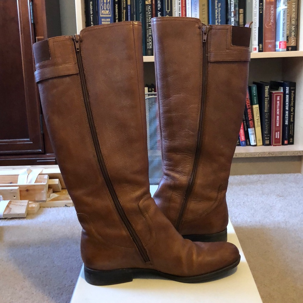 Naturalizer brown leather knee high boots